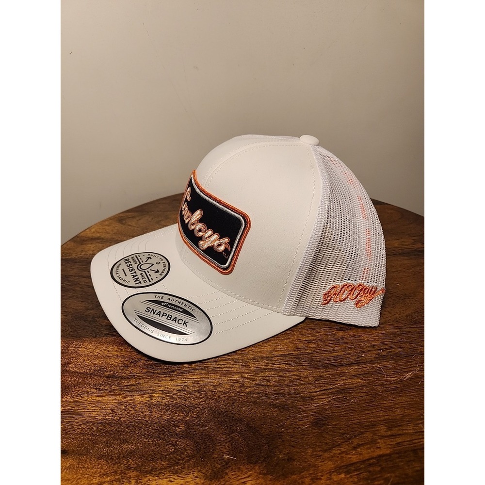 Hooey Oklahoma State Cowboys Patch White Snapback Ball Cap - Picture 3 of 4